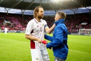 Futbols, Latvijas futbola izlase pret  Šveici  - 23