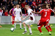 Futbols, Latvijas futbola izlase pret  Šveici  - 74