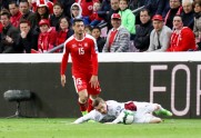 Futbols, Latvijas futbola izlase pret  Šveici  - 100