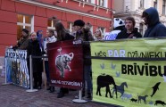 Dzīvnieku tiesību sargi protestā pie Saeimas pieprasīs "cilvēcīgu cirku" - 6