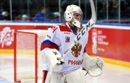 Latvijas hokejisti Hārtlija debijā 'sausā' zaudē Krievijas otrajai izlasei - 8