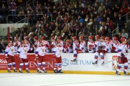 Latvijas hokejisti Hārtlija debijā 'sausā' zaudē Krievijas otrajai izlasei - 13