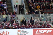 Latvijas hokejisti Hārtlija debijā 'sausā' zaudē Krievijas otrajai izlasei - 15