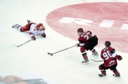 Latvijas hokejisti Hārtlija debijā 'sausā' zaudē Krievijas otrajai izlasei - 19