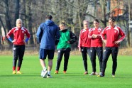 Futbols: Latvijas sieviešu izlases treniņš