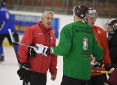 Hokejs: Latvijas izlases treniņš 2017