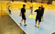 Futbols,  Latvijas telpu futbola izlases pirmsspēles treniņš Rumānijā - 11