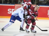Hokejs, pārbaudes spēle: Latvija - Francija - 13