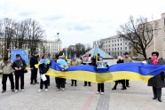 Protesta akcija pret Krievijas agresiju Ukrainā