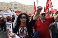 Streiks un demonstrācijas pret jauniem taupības pasākumiem Grieķijā - 7
