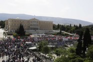 Streiks un demonstrācijas pret jauniem taupības pasākumiem Grieķijā - 8