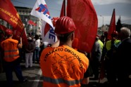 Streiks un demonstrācijas pret jauniem taupības pasākumiem Grieķijā - 11