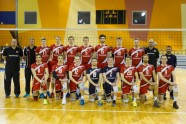 Volejbols, PČ pārbaudes spēle: Latvijas vīriešu volejbola izlase pret Dāniju - 1