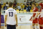 Volejbols, PČ pārbaudes spēle: Latvijas vīriešu volejbola izlase pret Dāniju - 25
