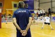 Volejbols, PČ pārbaudes spēle: Latvijas vīriešu volejbola izlase pret Dāniju - 78