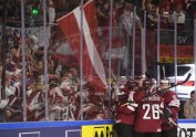 Hokejs, pasaules čempionāts: Latvija - Dānija