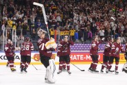 Hokejs, pasaules čempionāts: Latvija - Dānija