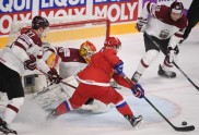 Hokejs, pasaules čempionāts: Latvija - Krievija