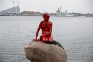 Nāriņa Kopenhāgenā nokrāsota sarkana - 1