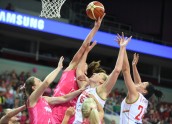 Basketbols, pārbaudes spēle: Latvijas sieviešu basketbola izlase pret Baltkrieviju - 12