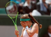 Teniss, French Open. Jeļena Ostapenko - Karolīna Vozņacki - 3