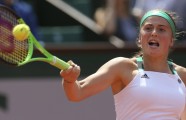 Teniss, Frenc Open pusfināls: Jeļena Ostapenko - Timea Bacinski - 6