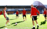 Futbols: Latvijas izlases treniņš pirms spēles ar Igauniju