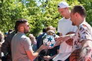 Kristaps Porziņģis atklāj basketbola laukumu Liepājā - 7