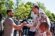 Kristaps Porziņģis atklāj basketbola laukumu Liepājā - 8