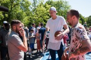 Kristaps Porziņģis atklāj basketbola laukumu Liepājā - 10