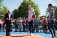 Kristaps Porziņģis atklāj basketbola laukumu Liepājā - 20