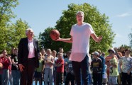 Kristaps Porziņģis atklāj basketbola laukumu Liepājā - 23