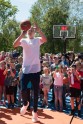 Kristaps Porziņģis atklāj basketbola laukumu Liepājā - 27