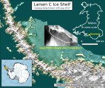 Larsen C ledus gabals Antarktīdā - 5