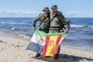 Spānijas karavīri dodas pārgājienā līdz Baltijas jūras līča piekrastei Carnikavas novadā - 13
