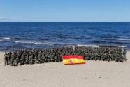 Spānijas karavīri dodas pārgājienā līdz Baltijas jūras līča piekrastei Carnikavas novadā - 24