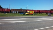 Vilciena avārija ar automašīnu Liepājā - 2