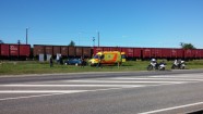 Vilciena avārija ar automašīnu Liepājā - 3