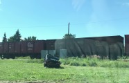 Vilciena avārija ar automašīnu Liepājā - 12