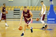 Latvijas basketbola izlases atklātais treniņš un preses konference - 12
