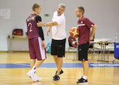 Latvijas basketbola izlases atklātais treniņš un preses konference - 89