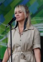 Aija Andrejeva sniedz konceru stacijas laukumā Rīgā - 1