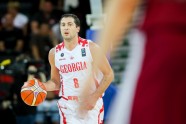 Basketbols, pārbaudes spēle: Latvija - Gruzija - 15