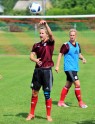 Futbols: Latvijas sieviešu izlases treniņš pirms Baltijas kausa