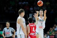 Basketbols, pārbaudes spēle: Lietuva - Gruzija - 2