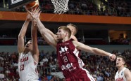 Pārbaudes spēle basketbolā Latvija - Polija - 17