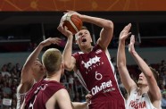 Pārbaudes spēle basketbolā Latvija - Polija - 18