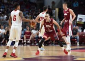 Pārbaudes spēle basketbolā Latvija - Polija - 19