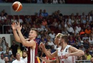 Pārbaudes spēle basketbolā Latvija - Polija - 23