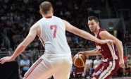 Pārbaudes spēle basketbolā Latvija - Polija - 25